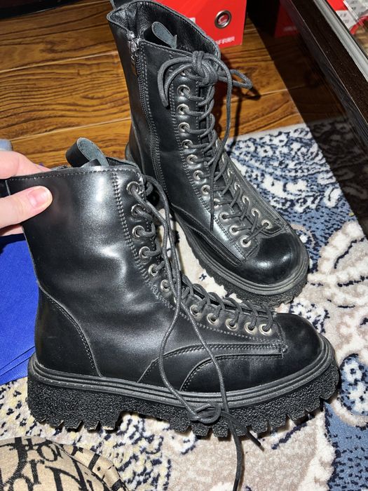 чёрные ботинки женские