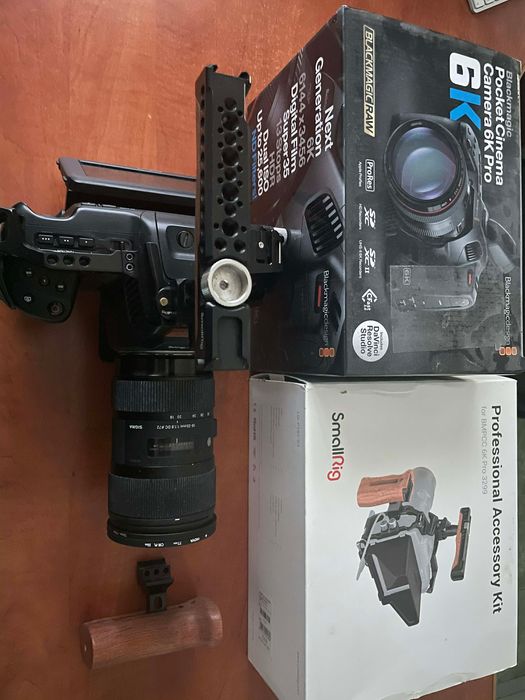Cinema Camera Blackmagic 6K Pro, Obiectiv Sigma 18-35mm F1.8
