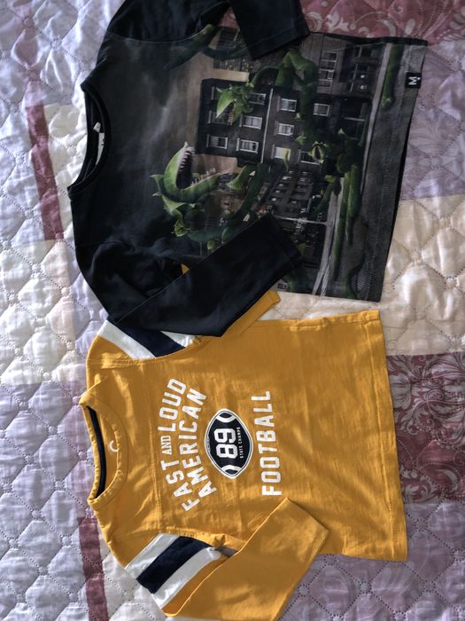 Блузки с дълъг ръкав за момче 110/116 (5-6г) Зара, НМ, Next и др.