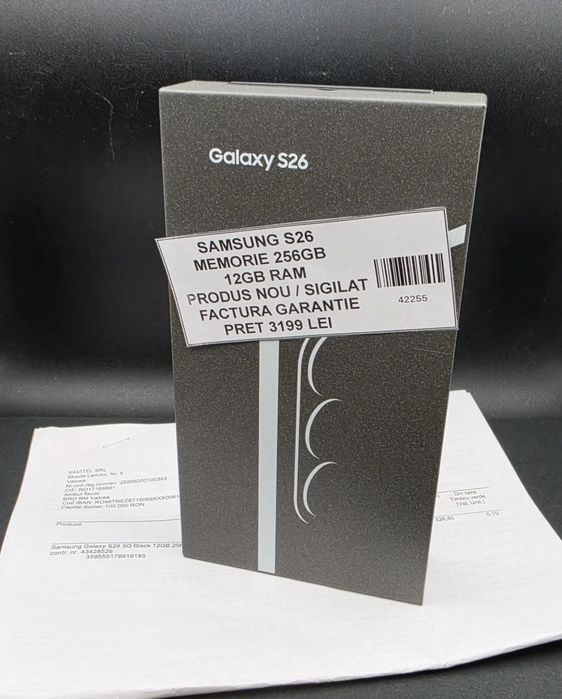 Samsung S26, 256GB, Sigilat, Factura