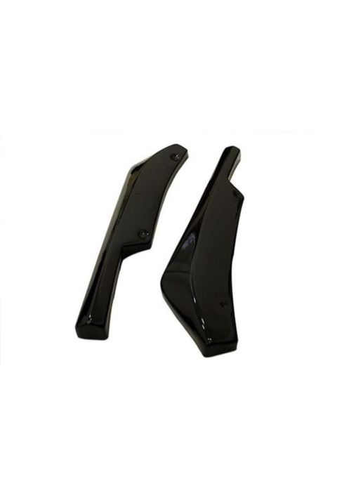 Extensii coltare lip bara spate BMW Seria 5 E60 45 cm negru lucios