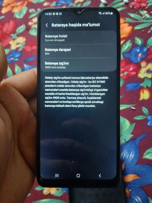 Samsung a12 xotira 64