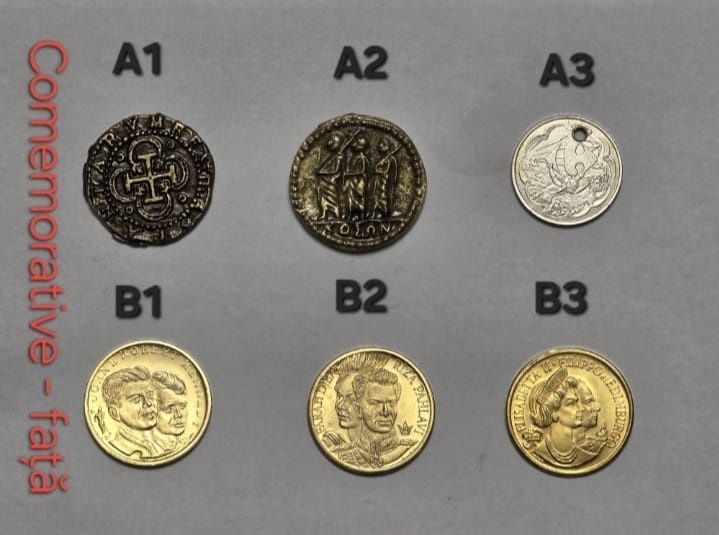 Monede vechi comemorative , internationale si romanesti