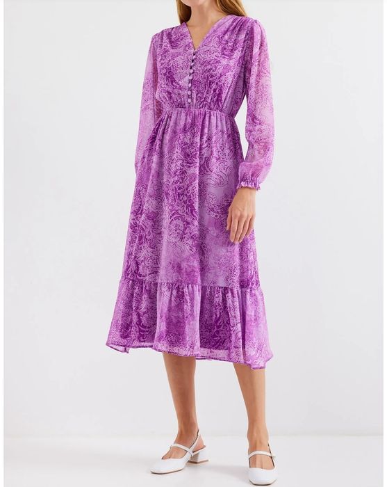 Rochie eleganta midi voal