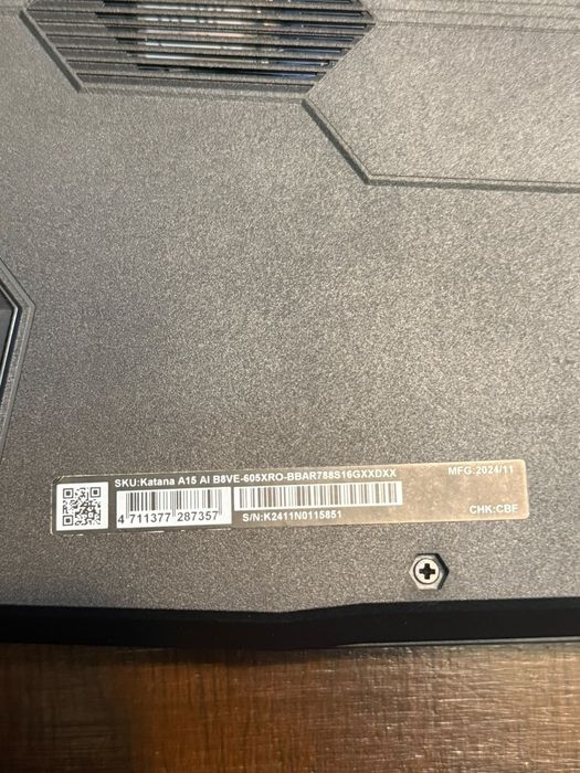 Msi Katana A15 Amanet BKG