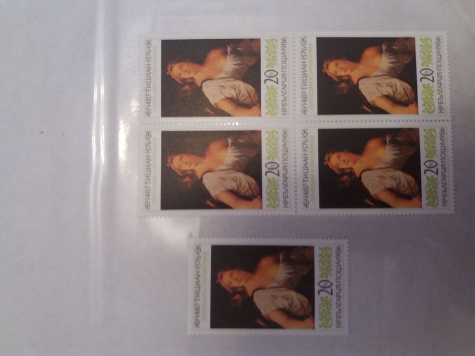 ПМ 3557 - 3562 серия, 1986г. - 500 г. от рожението на Тициан 1487г
