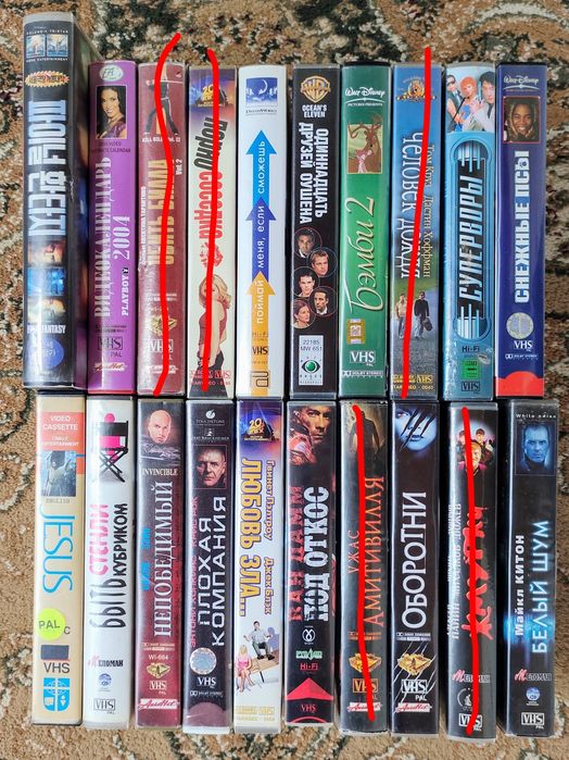 Видеокассеты. Фильмы. VHS