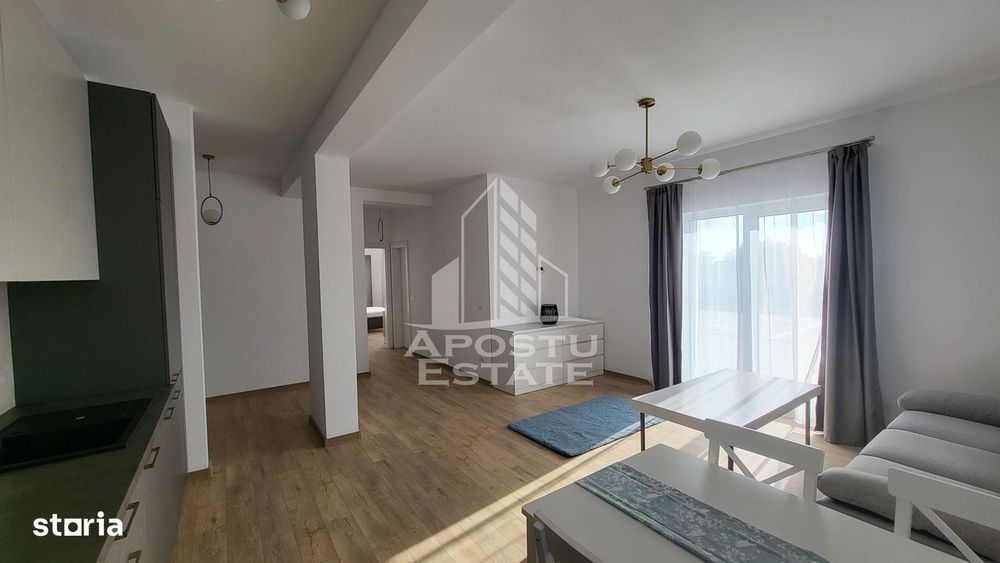 Apartament nou,mobilat si utilat,2 camere+curte 20mp,Torontalului
