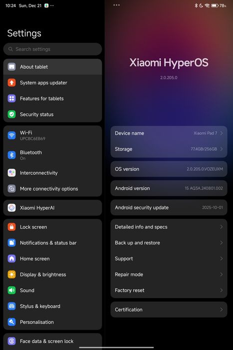 Tabletă Xiaomi Tab 7 nouă