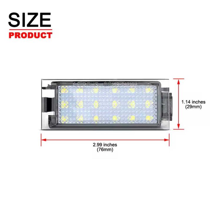Lampă număr înmatriculare led Logan 2