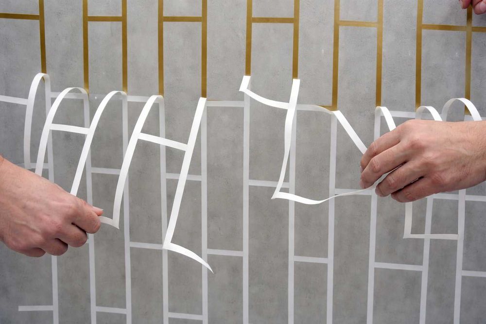 Трафарет на стену фасадна кирпич кладка. Штукатурка, жидкий травертин