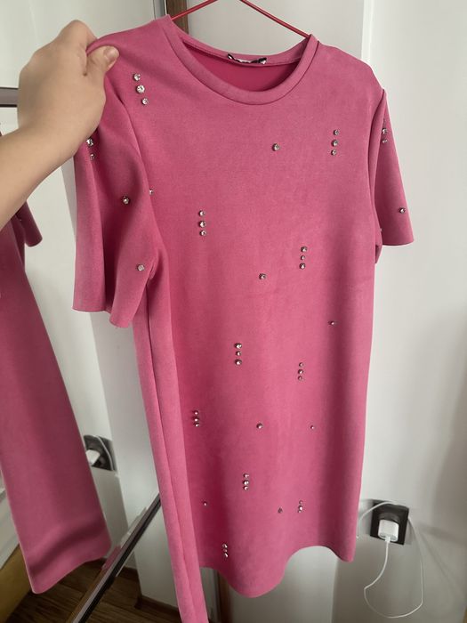 Дамска розова рокля ZARA