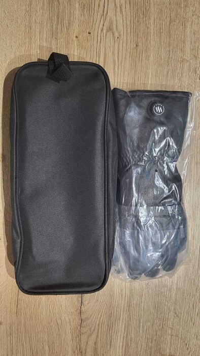 Manusi din piele incalzite Glovii, marimea L, culoare neagra