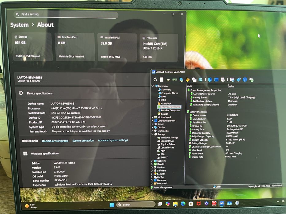 Legion 5pro OLED 7-255HX/5070/32гб