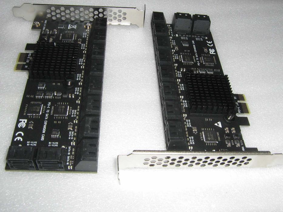 Vand ADAPTOARE PCI express X1 cu 20 de porturi SATA SATA 3.0 PCIe X1