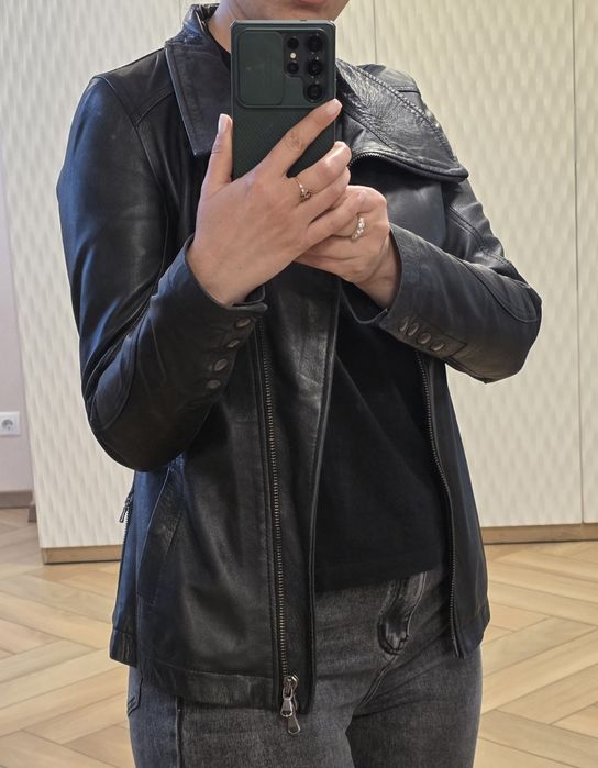 Италианско кожено яке S размер