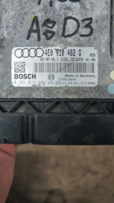Компютър мотор ECU AUDI A8 Ауди А8 4E0907402 G за 3.0тди Асб мотор