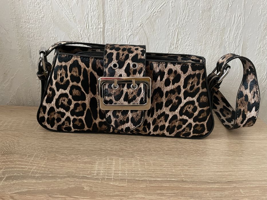 Леопардова дамска чанта