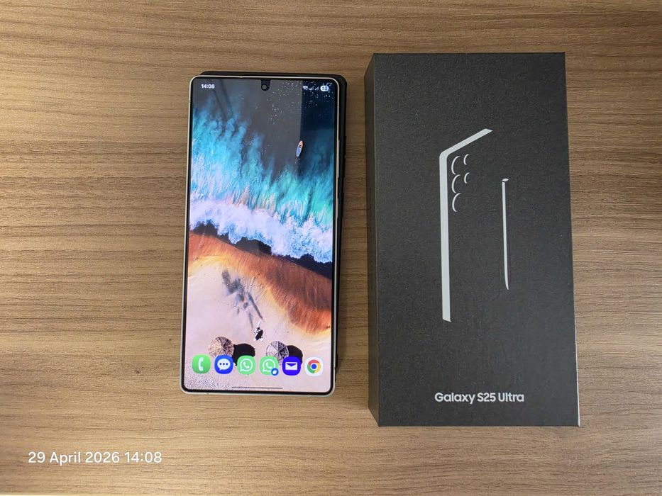 Samsung Galaxy S25 Ultra 256GB Titanium Silver Blue, garantie ALTEX 11 luni