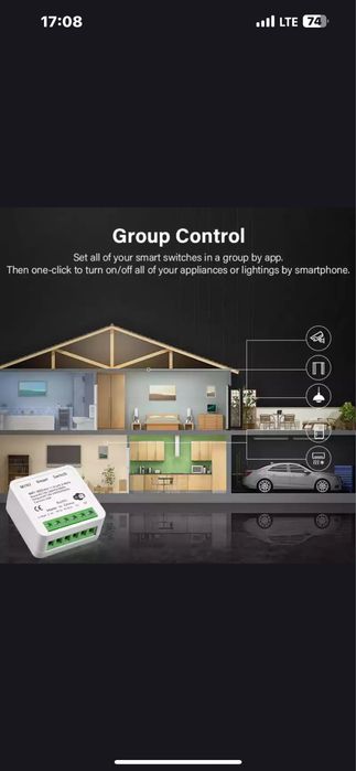 Умный мини-выключатель с поддержкой wi-fi и zigbee