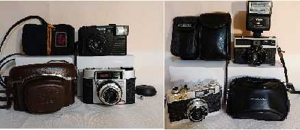 Aparat foto film 35 mm / point and shoot / zoom / stare f. buna* / bonus inca un aparat / Ricoh / Voigtlander / Konica / Porst / Elikon