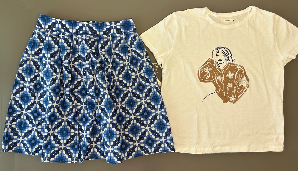 Поли с подарък блузка - Tommy Hilfiger, Diesel, Benetton и др., р-р S