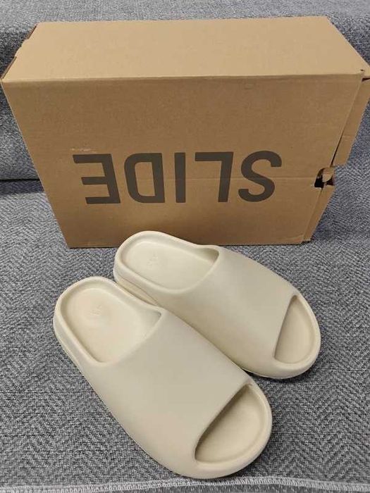 #STOC LIMITAT# Yeezy Slide Bone Papuci Yeezy Bej - Livrare Verificare -