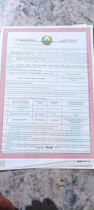 O'rta chirchiq tum. Mashal mahallasida turar-joy yer uchastkasi