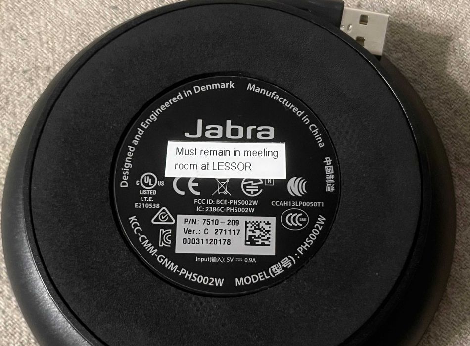 Jabra Speak 510 UC Speakerphone Bluetooth USB Conferinte Zoom Teams