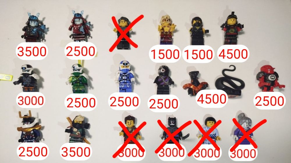 Минифигурки Лего Ниндзяго Оригинал/Lego Ninjago Minifigures