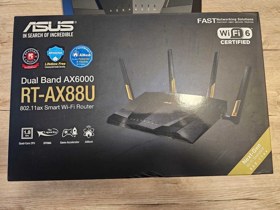 Router wireless Asus RT-AX88U, Dual-Band, 5 Ghz, AiMesh