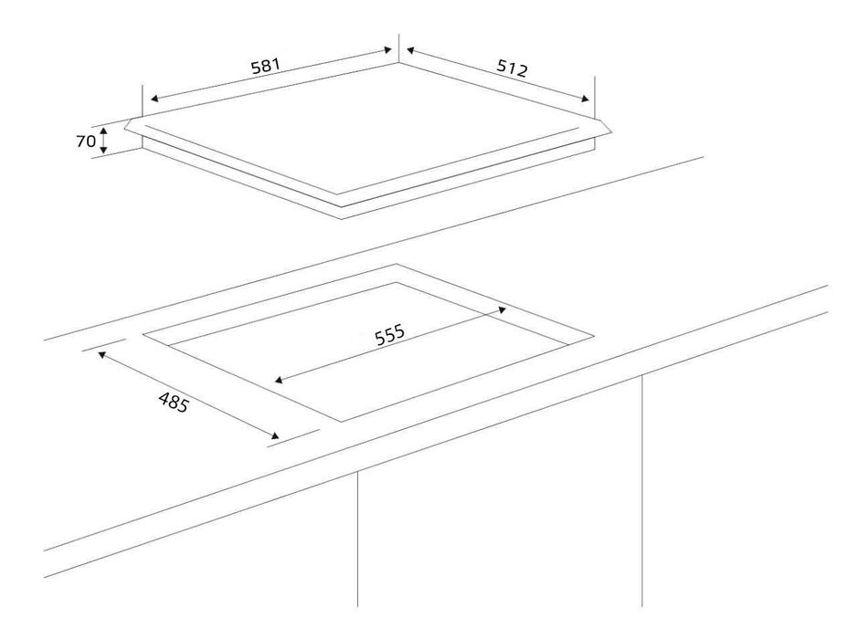 Hofmann варочная панель (газ+новые +доставка+скидка) 2025