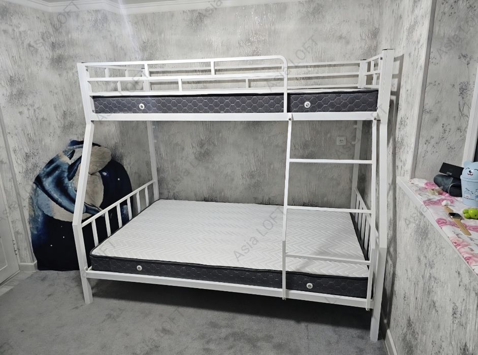 Кровать Металлическая Двухъярусная, Икки Каватли Темир Кроватлар