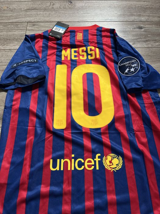 Tricou de fotbal Fc Barcelona Nike cu Leo Messi 10 pe spate marime M UCL