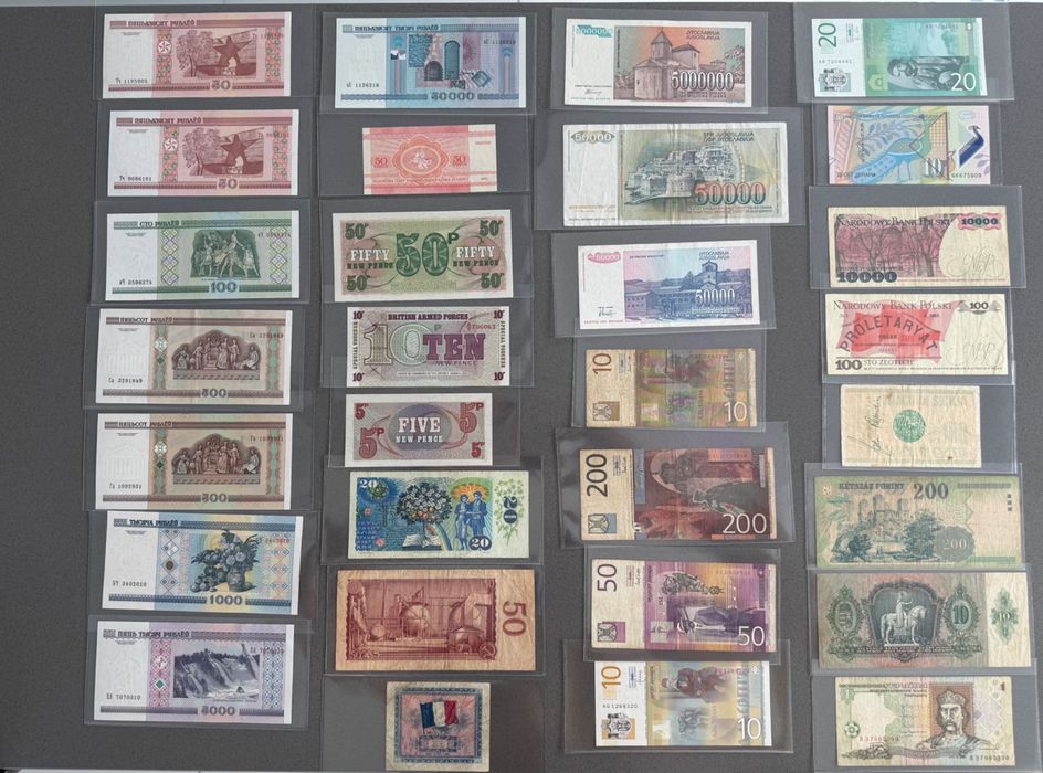 Lot Bancnote UNC Europa/Africa/Asia/America/Oceania