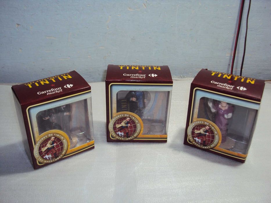 lot de 3 figurine LES AVENTURES DE TINTIN