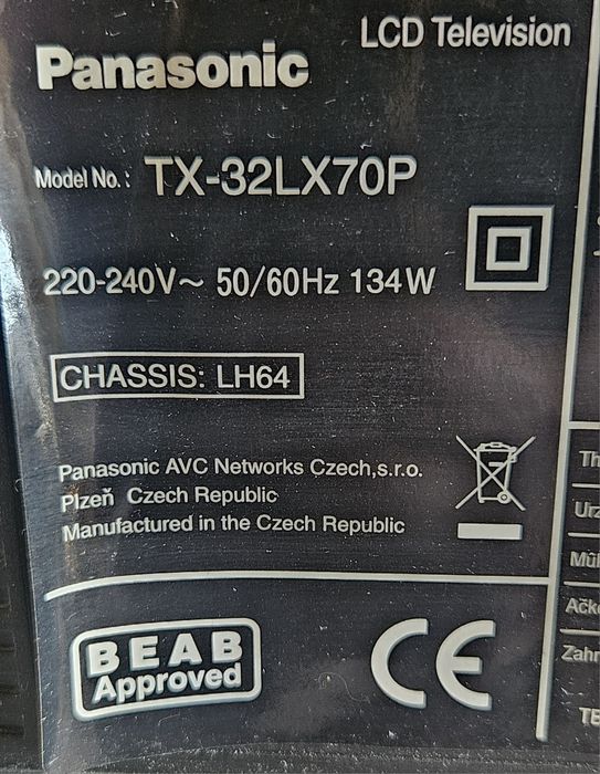 Panasonic Viera LCD 32inch