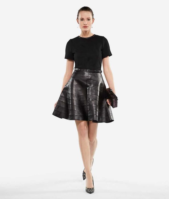 Rochie unicat piele naturala Karl Lagerfeld