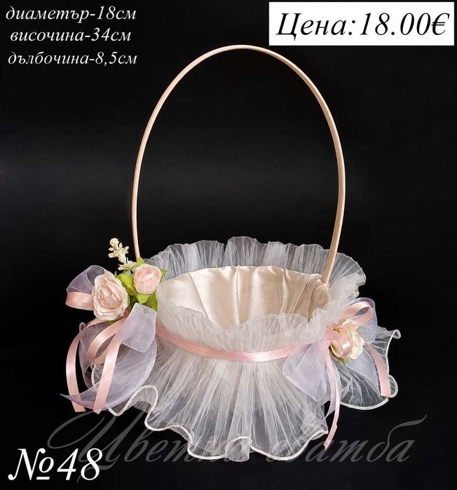 Сватбена кошница, Кошница за сватба, Кошничка за късмети