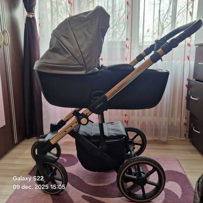 Vand Carucior 3 in 1 Storm Grey Gold - Krausman