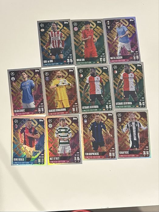 Match attax limited edition topps