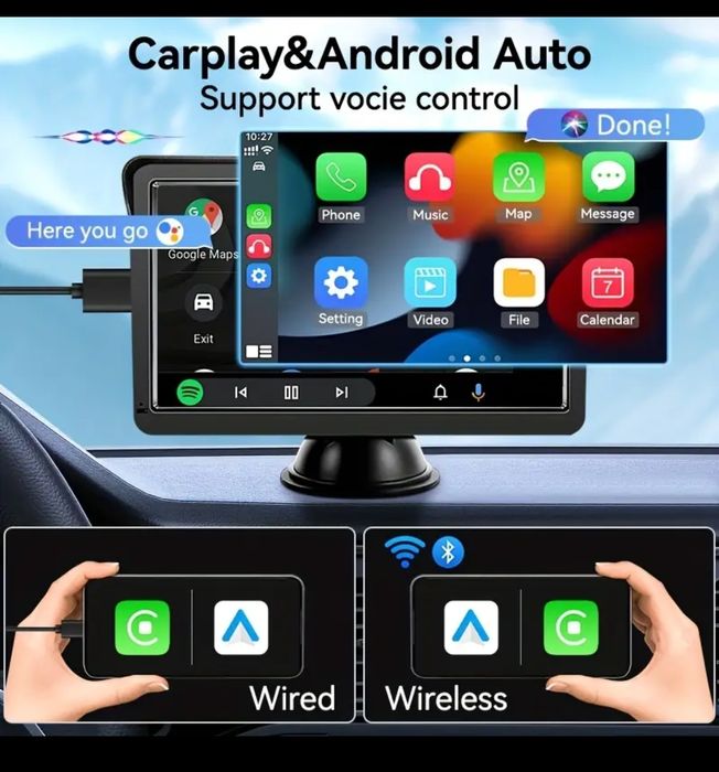 Car player montare parbriz