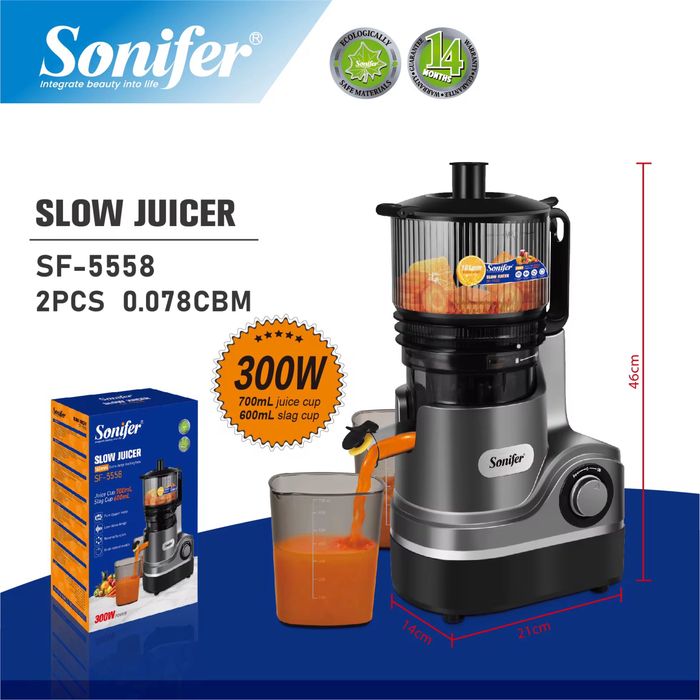 Электрической соковыжималки Шнековая Sonifer SF-5558