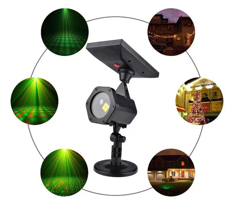 Външен лазерен Коледен прожектор,Коледни светлини,Соларен,Водоустойчив