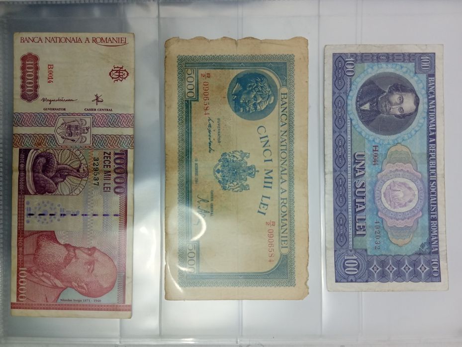 3 bancnote românești