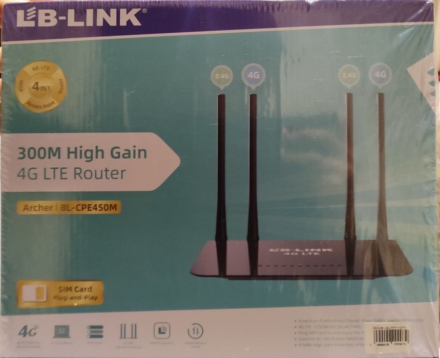 Беспроводной 4g wi-fi роутер, работает от сим карты .