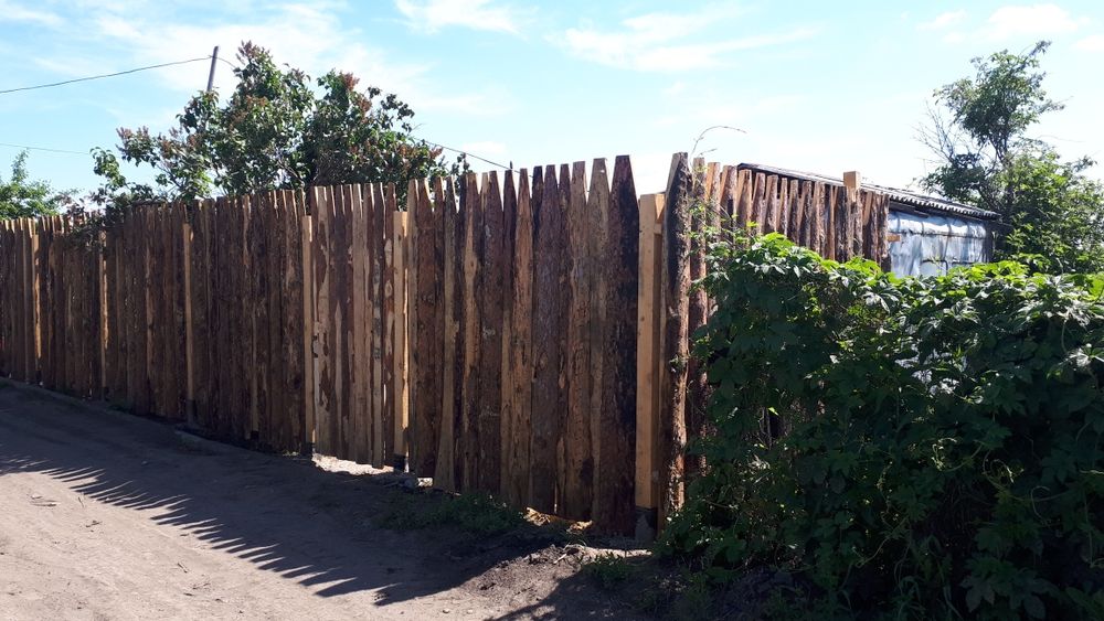 Забор из горбыля