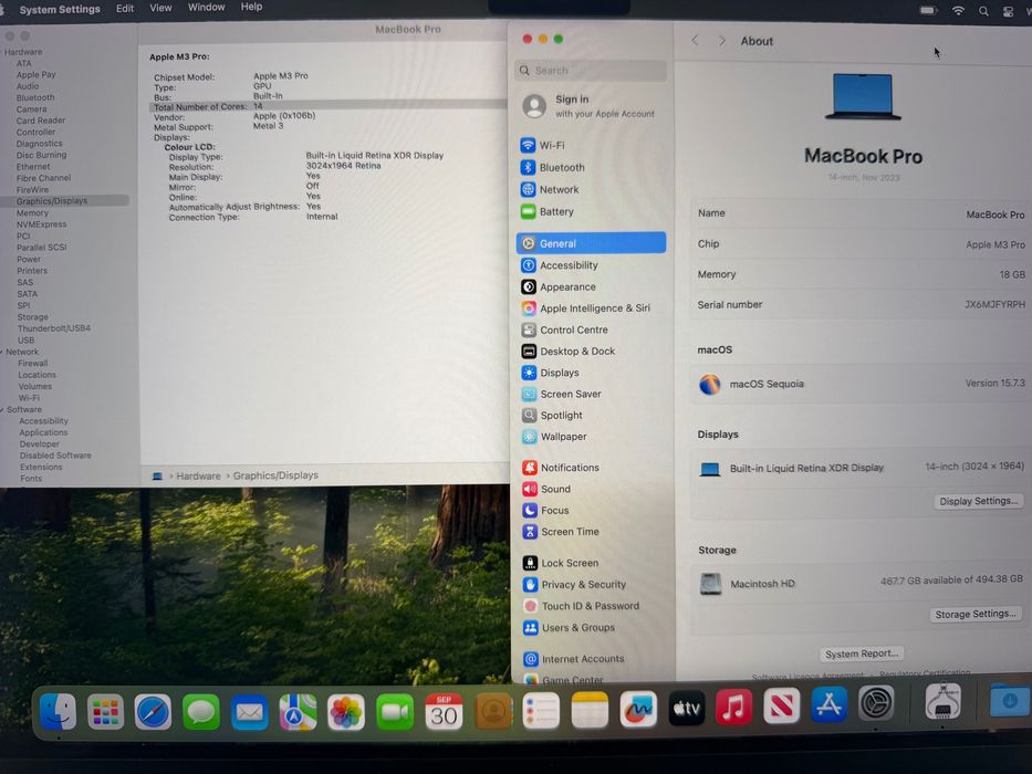 MacBook Pro 14" M3 PRO 11-CORE CPU/14-CORE GPU/18GB RAM/ 512GB SSD