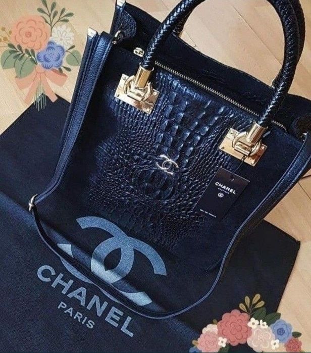 Geanta damă piele naturala,insertii model croco și piele întoarsă, sac