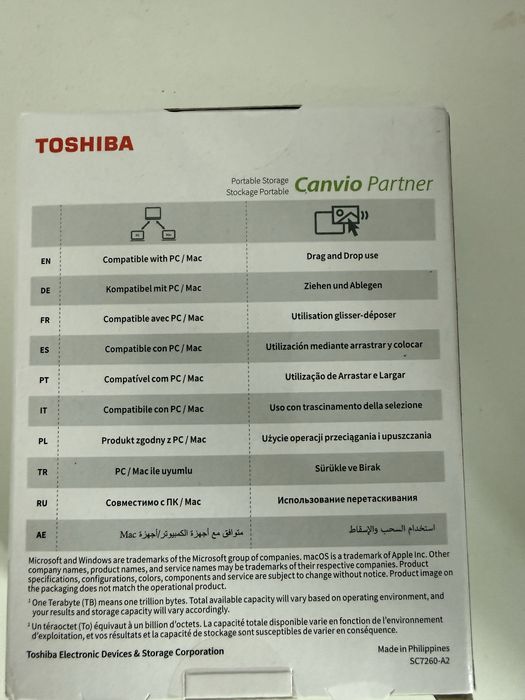 Hard disk extern Toshiba Canvio